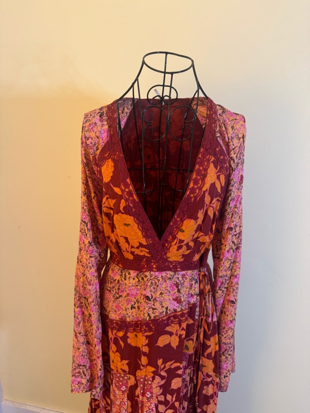 NWOT Free People Tilda Wrap Dress Size Large - Picture 7 of 13